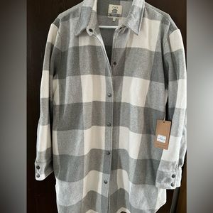 XL mid length shacket BRAND NEW TAGS ON